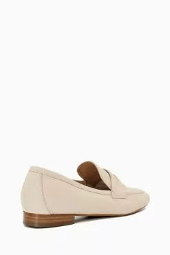 Dune London Cream Gianetta Soft Padded Loafers -Style Sole Zone 885885s3