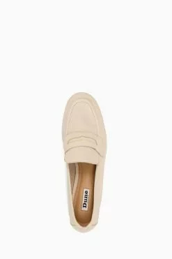 Dune London Cream Gianetta Soft Padded Loafers -Style Sole Zone 885885s4