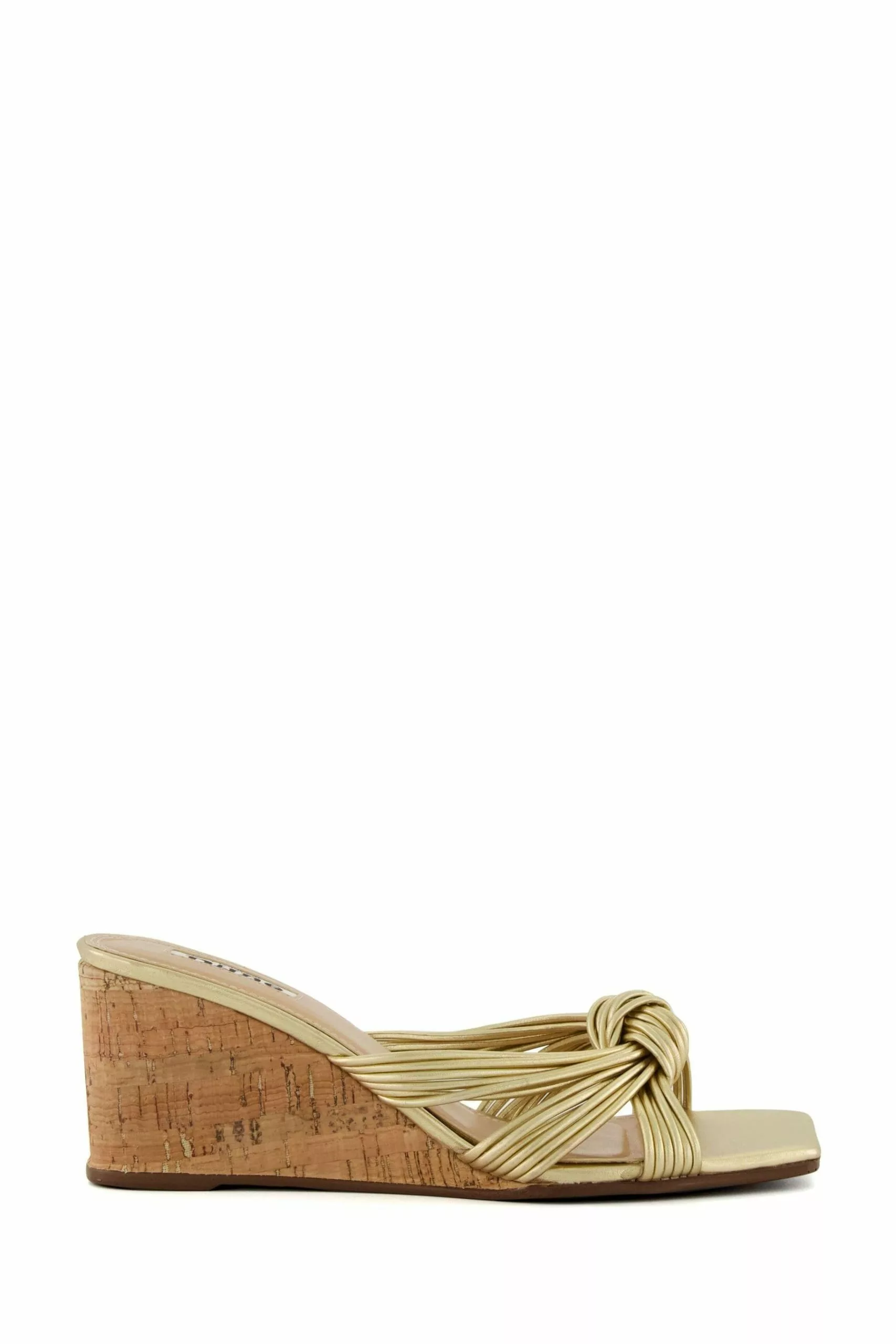 Dune London Gold Kope Knot Slim Wedges 3 Dune London Gold Kope Knot Slim Wedges