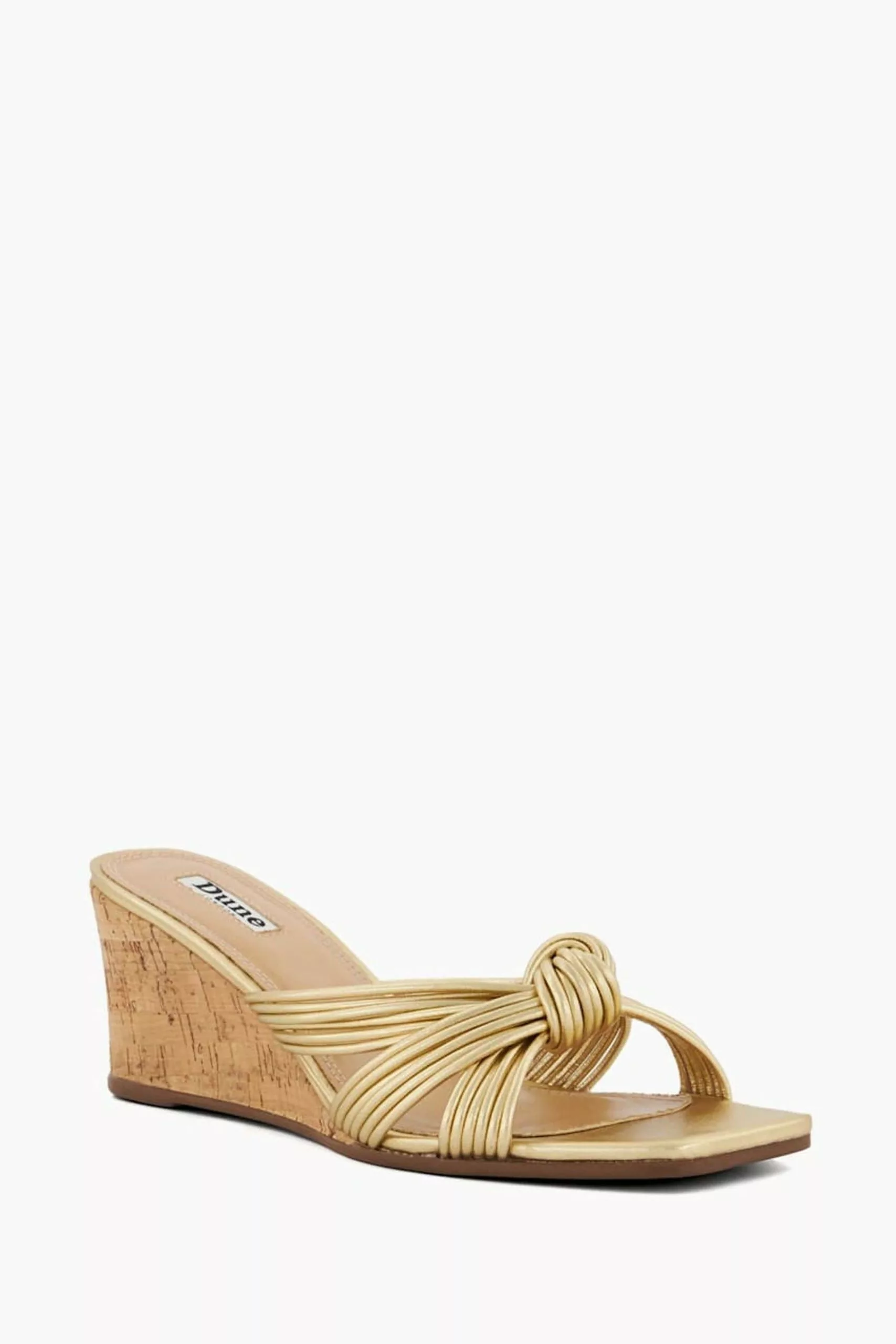 Dune London Gold Kope Knot Slim Wedges 5 Dune London Gold Kope Knot Slim Wedges - Image 3