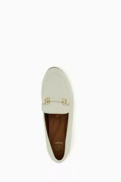 Dune London White Grandeur Snaffle Slim Sole Loafers -Style Sole Zone 940386s4