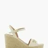Dune London Cream Kai Snaffle Wedges
