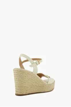 Dune London Cream Kai Snaffle Wedges -Style Sole Zone 955755s3