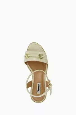 Dune London Cream Kai Snaffle Wedges -Style Sole Zone 955755s4