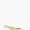 Dune London Cream Heighten Twist Knot Slingback Sandals -Style Sole Zone 965646s