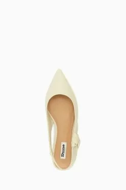 Dune London Cream Heighten Twist Knot Slingback Sandals -Style Sole Zone 965646s4