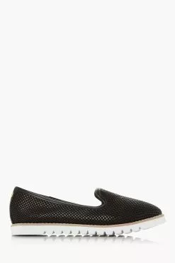 Dune London Galleon Printed Black Sport Loafers