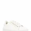 Dune London White Excited Quilted Trainers -Style Sole Zone A13219s