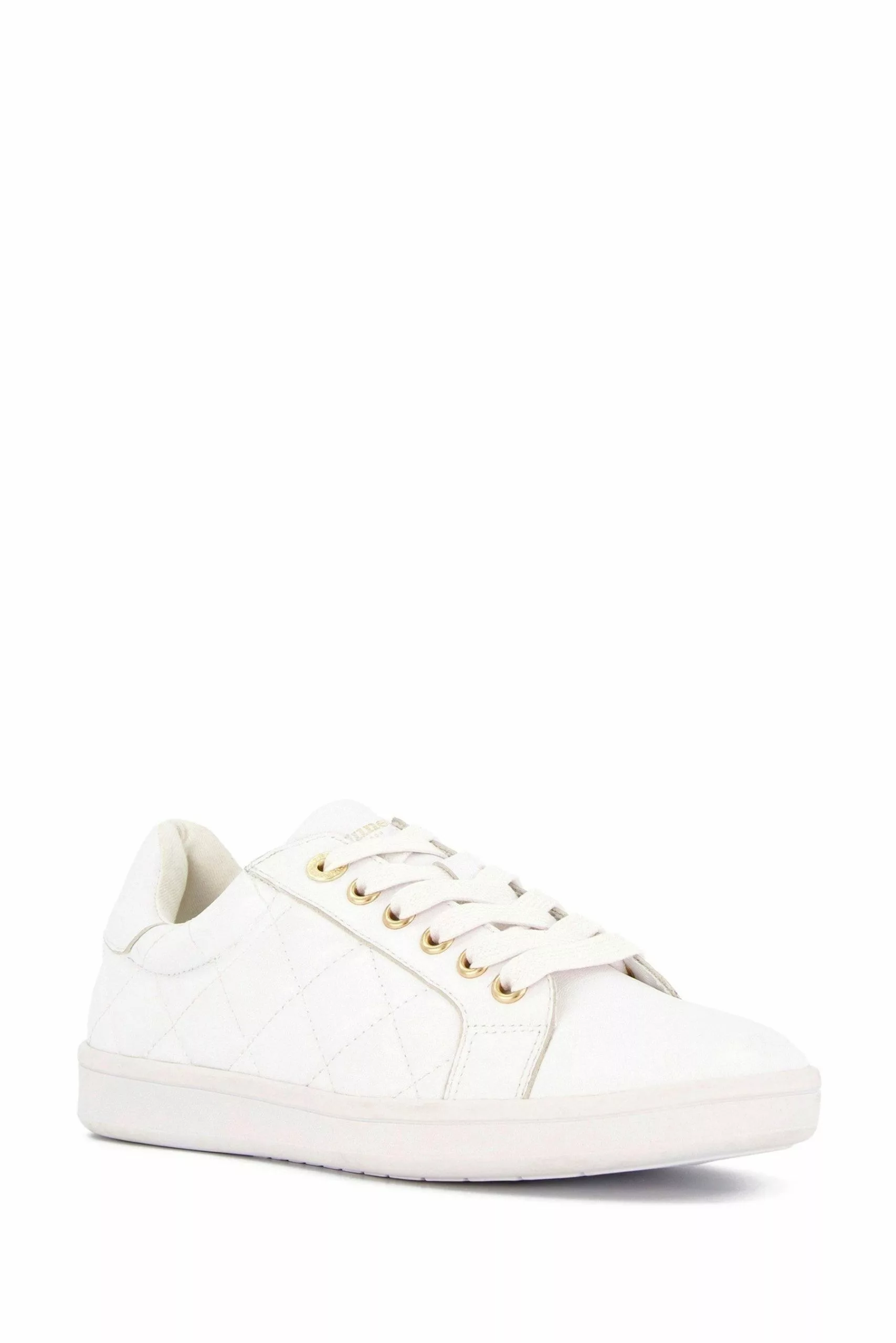 Dune London White Excited Quilted Trainers 3 Dune London White Excited Quilted Trainers