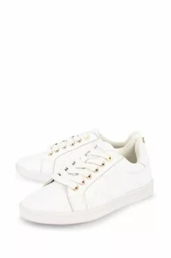 Dune London White Excited Quilted Trainers 8 Dune London White Excited Quilted Trainers -Style Sole Zone A13219s2