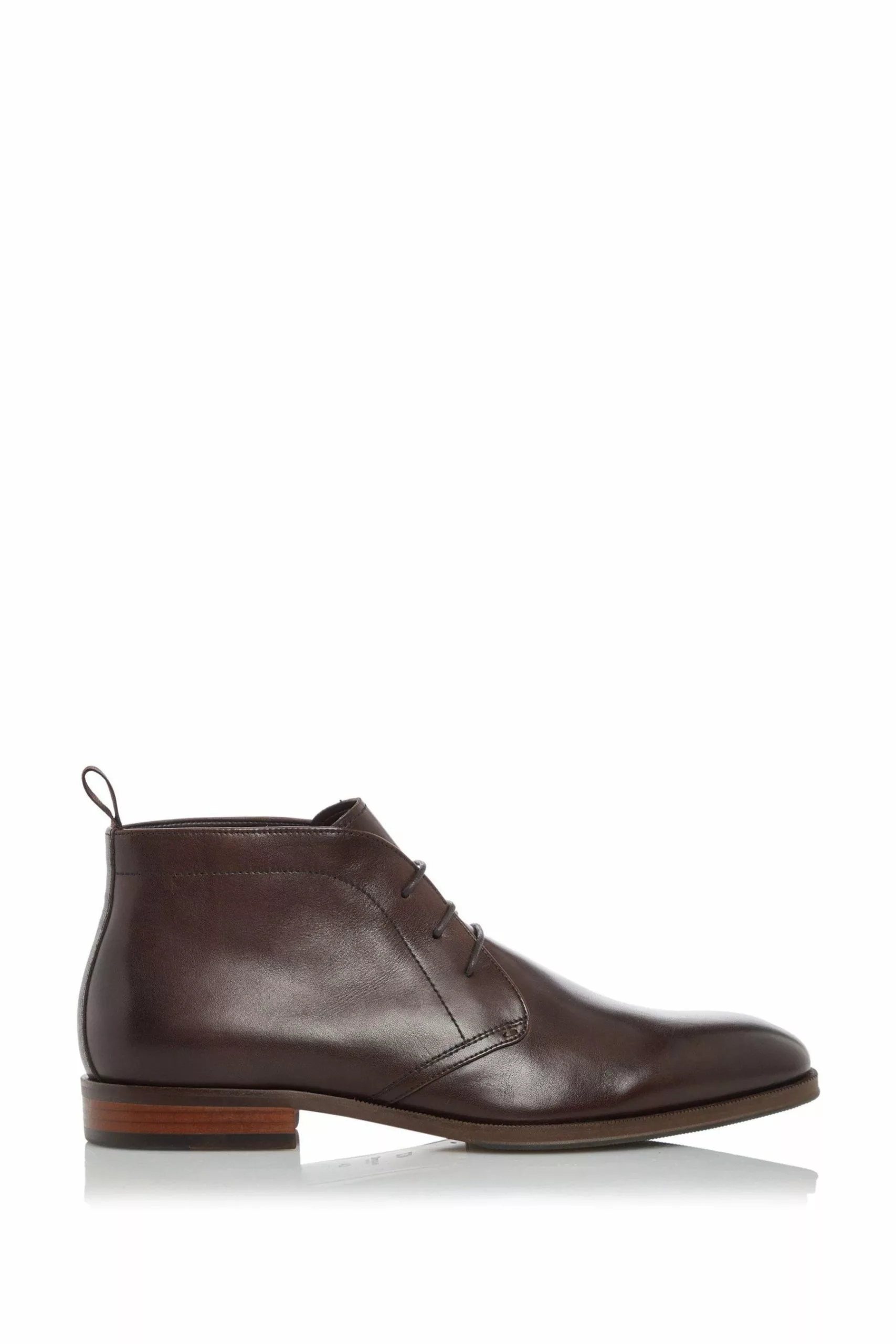 Dune London Brown Marvinn Smart Chukka Lace-Up Boots 3 Dune London Brown Marvinn Smart Chukka Lace-Up Boots