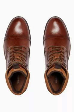 Dune London Candor Toe Cap Worker Boots -Style Sole Zone A50439s3