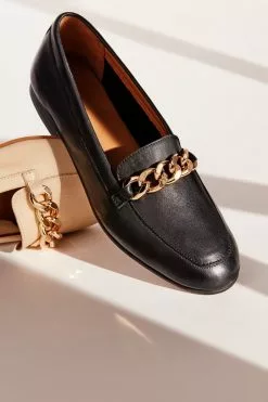 Dune London Wide Fit Goldsmith Black Loafers -Style Sole Zone A81034s5