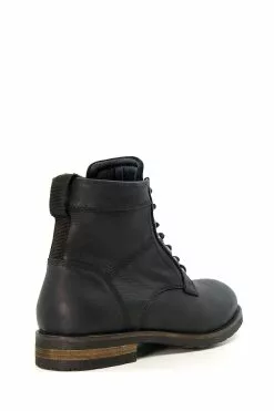 Dune London Cromford Plain Toe Stitch Black Deta Boots -Style Sole Zone C06977s3