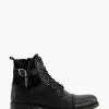 Dune London Call Casual Buckle Detail Ankle Boots -Style Sole Zone C09244s
