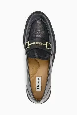Dune London Grid Branded Trim Loafers -Style Sole Zone C15027s4