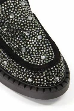 Dune London Glimmerz Hotfix Embellished Black Shoes 11 Dune London Glimmerz Hotfix Embellished Black Shoes -Style Sole Zone C24428s5
