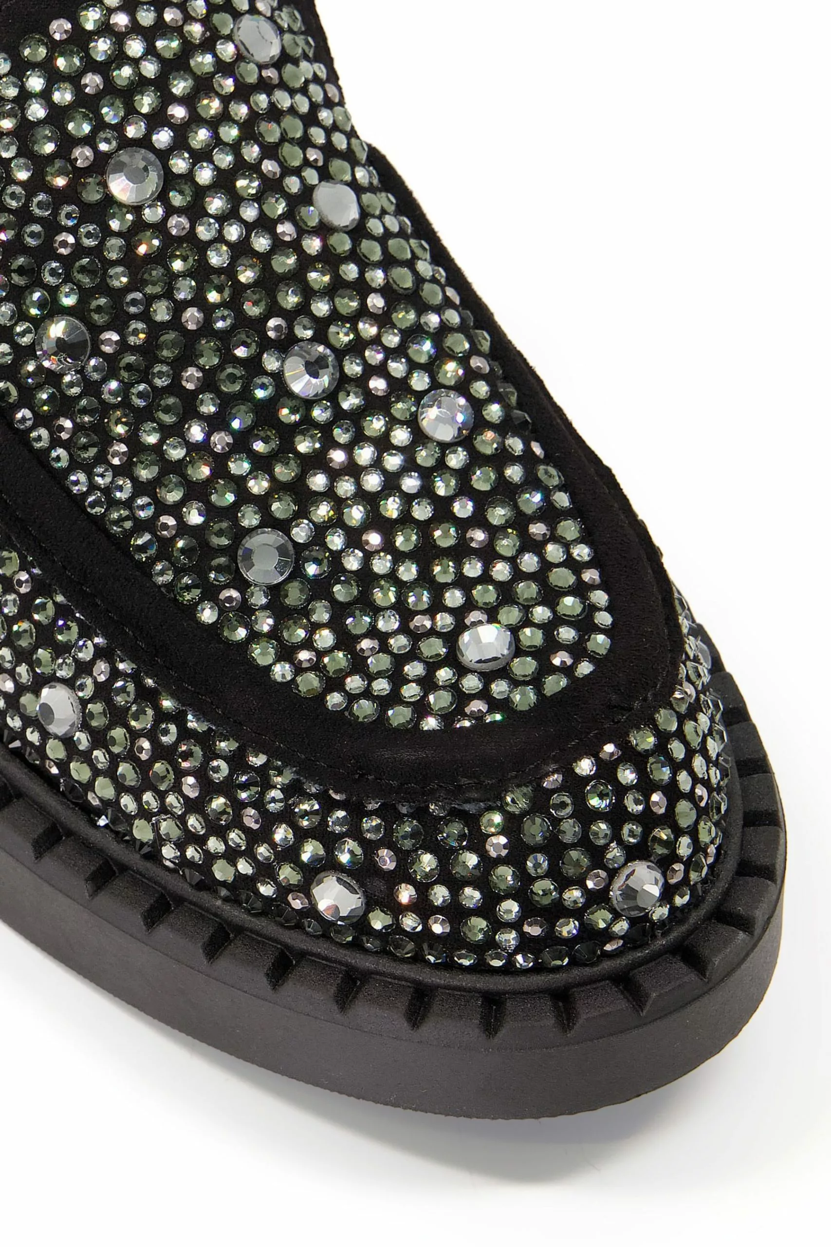 Dune London Glimmerz Hotfix Embellished Black Shoes 7 Dune London Glimmerz Hotfix Embellished Black Shoes - Image 5