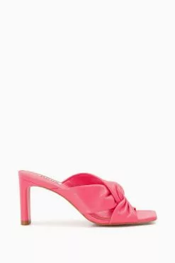 Dune London Pink Magnet Twist Knot Mules