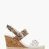Dune London Kendyl Leather Wedge Sandals -Style Sole Zone C29093s
