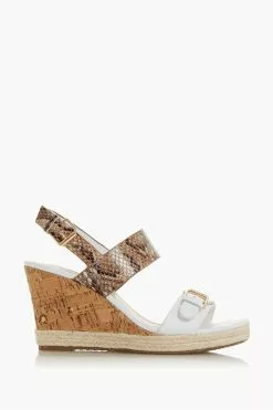 Dune London Kendyl Leather Wedge Sandals