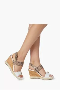 Dune London Kendyl Leather Wedge Sandals -Style Sole Zone C29093s5