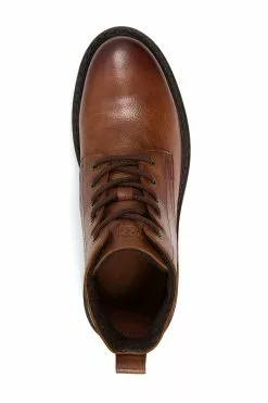 Dune London Crainey Grain Plain Toe Brown Boots -Style Sole Zone C40429s4