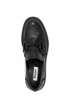 Dune London Goodness Snaffle Trim Cleated Black Shoes -Style Sole Zone C46401s4