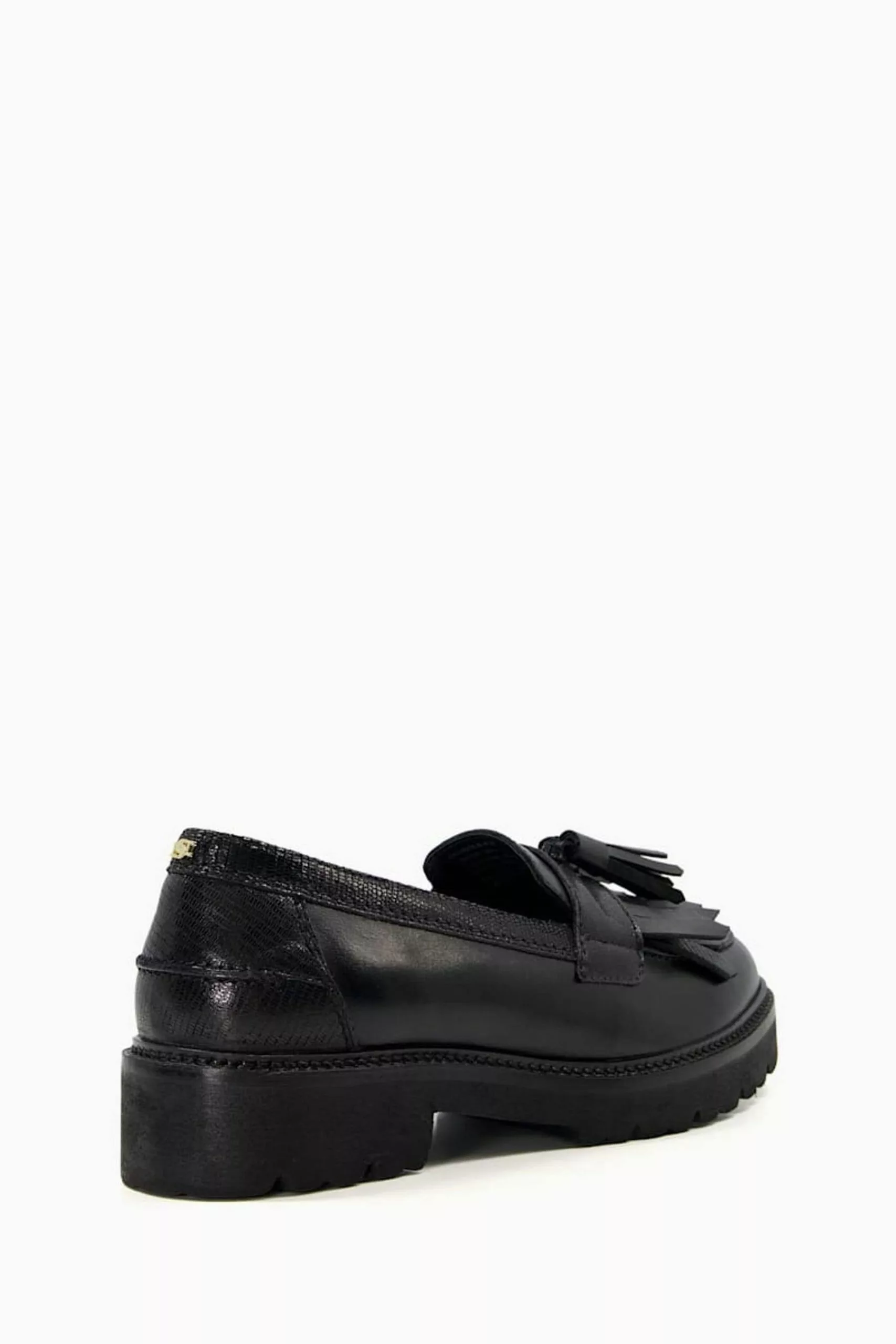 Dune London Guardian Black Kilted Tassel Eva Loa Shoes 5 Dune London Guardian Black Kilted Tassel Eva Loa Shoes - Image 3