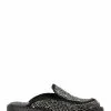 Dune London Galaktic Backless Hotfix Embellished Black Loafers -Style Sole Zone C60935s