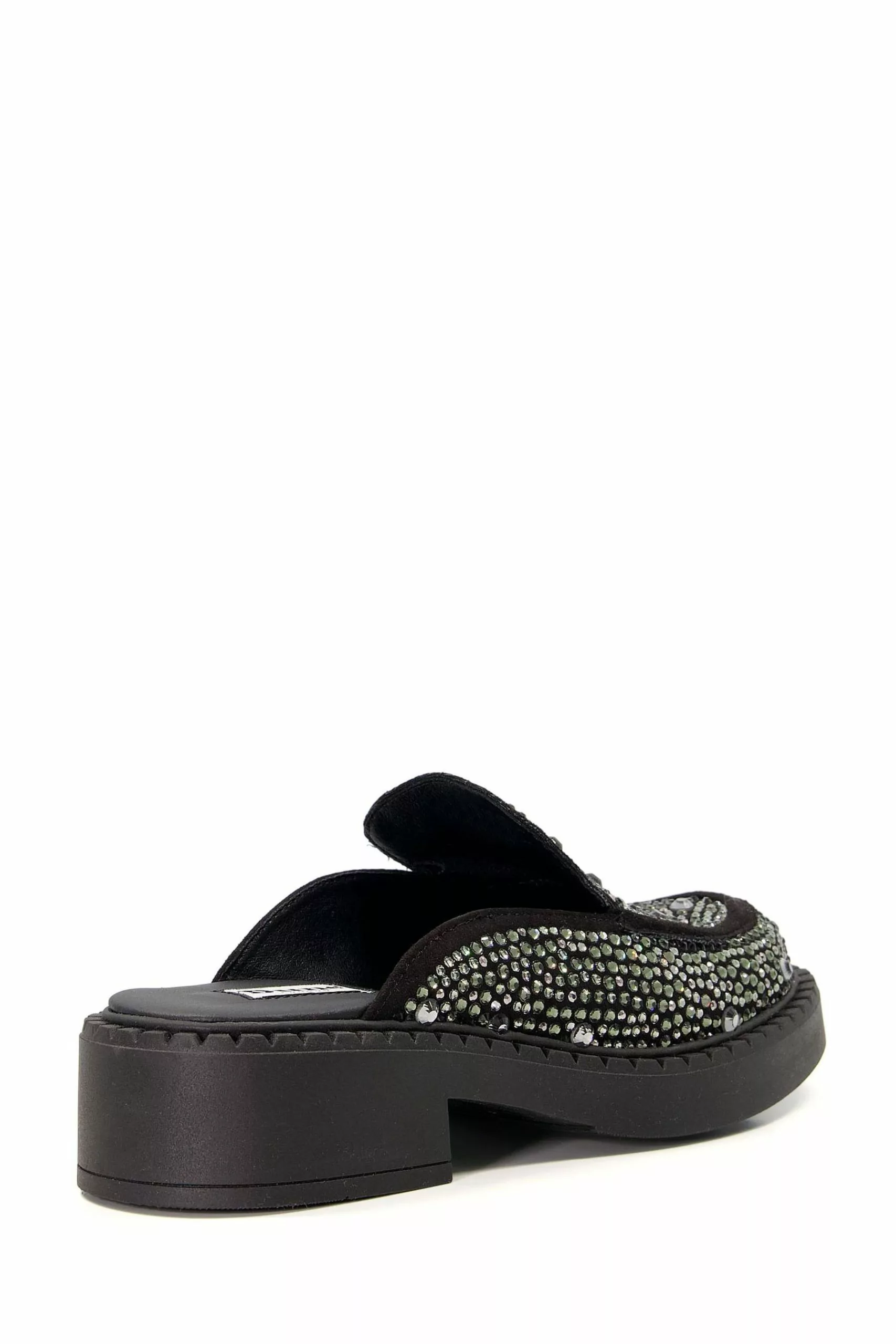 Dune London Galaktic Backless Hotfix Embellished Black Loafers 5 Dune London Galaktic Backless Hotfix Embellished Black Loafers - Image 3