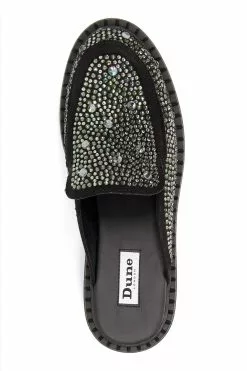 Dune London Galaktic Backless Hotfix Embellished Black Loafers 10 Dune London Galaktic Backless Hotfix Embellished Black Loafers -Style Sole Zone C60935s4