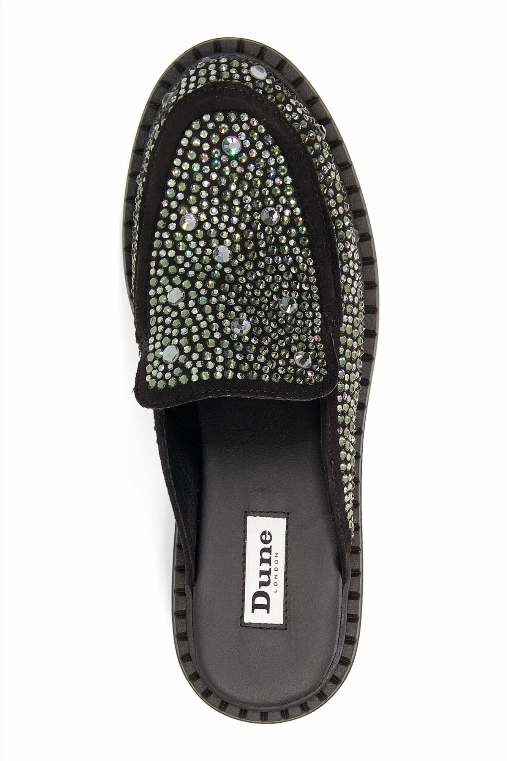 Dune London Galaktic Backless Hotfix Embellished Black Loafers 6 Dune London Galaktic Backless Hotfix Embellished Black Loafers - Image 4