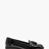 Dune London Black Wf Global Almond Tassel Loafers