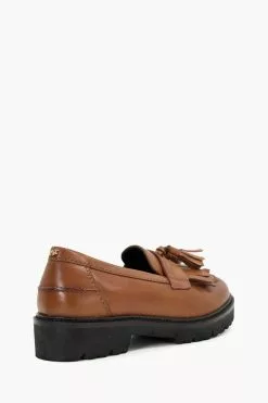 Dune London Natural Guardian Kilted Tassel Eva Loa Shoes -Style Sole Zone C88107s3