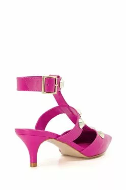 Dune London Pink Calipo Giant Stud Open Courts -Style Sole Zone C95575s4