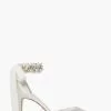 Dune London Natural Clarette Embellished Wide Fit Ankle Tie