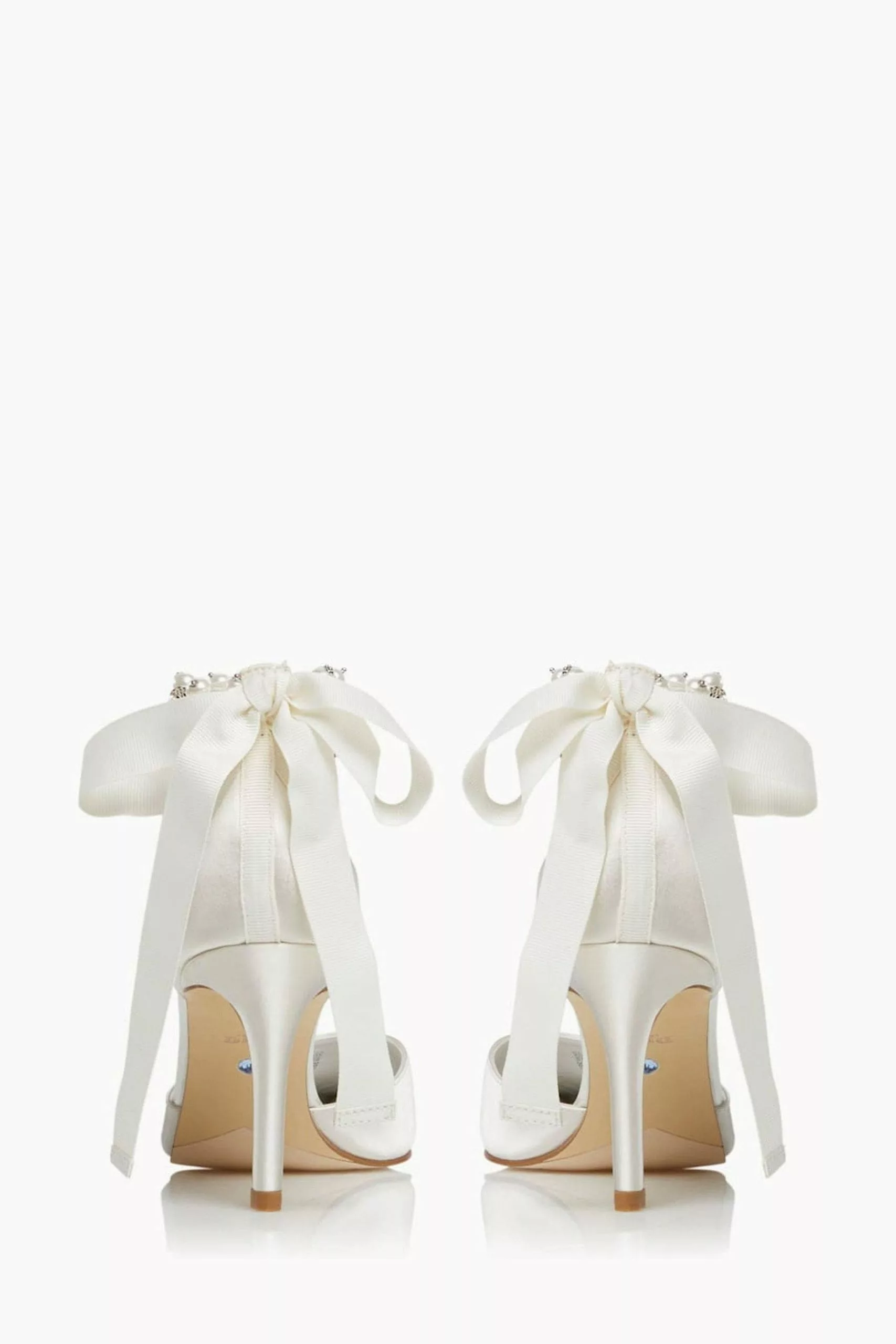 Dune London Natural Clarette Embellished Wide Fit Ankle Tie 6 Dune London Natural Clarette Embellished Wide Fit Ankle Tie - Image 4