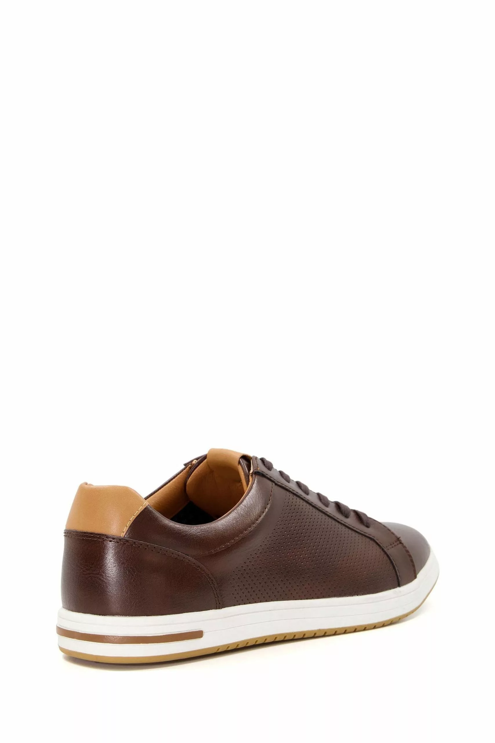 Dune London Brown Tezzy Perf Entry Trainers 4 Dune London Brown Tezzy Perf Entry Trainers - Image 3