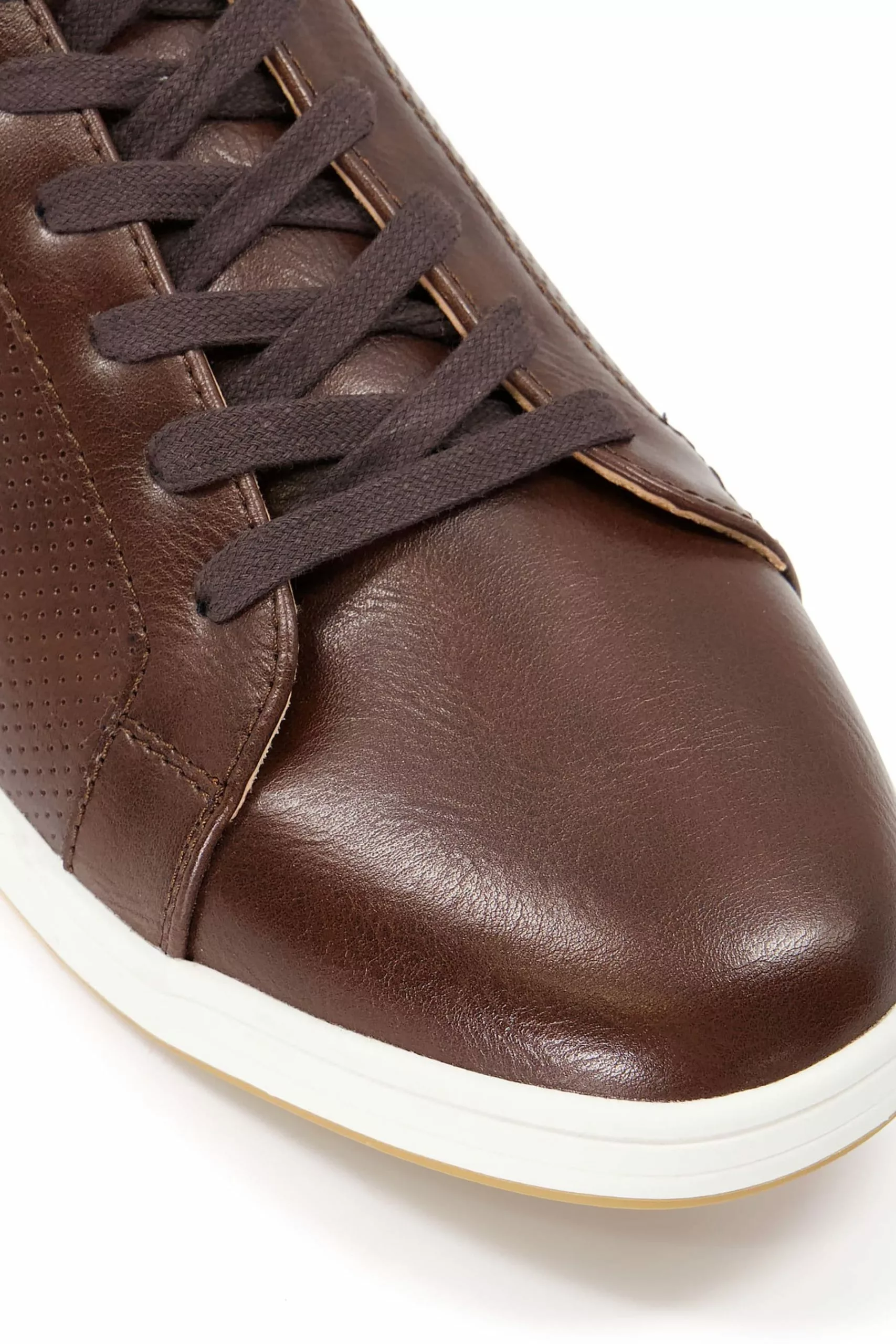 Dune London Brown Tezzy Perf Entry Trainers 6 Dune London Brown Tezzy Perf Entry Trainers - Image 5