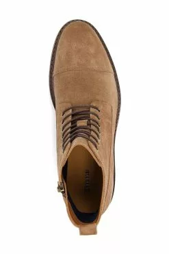 Dune London Natural Collared Toecap Lace Up Boots -Style Sole Zone D16264s4