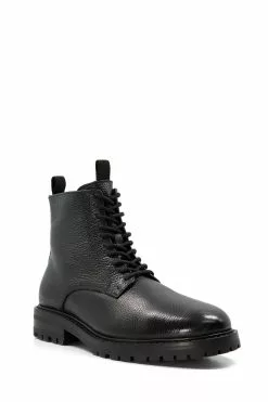 Dune London Collections Full Grain Lace-Up Black Boots -Style Sole Zone D16508s3