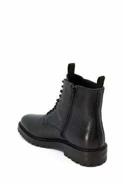 Dune London Collections Full Grain Lace-Up Black Boots -Style Sole Zone D16508s4