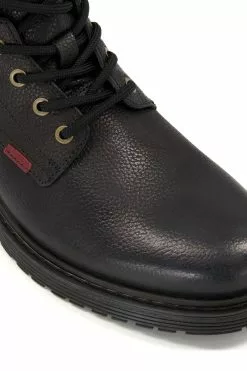 Dune London Crainey Grain Plain Toe Black Boots -Style Sole Zone D16518s6