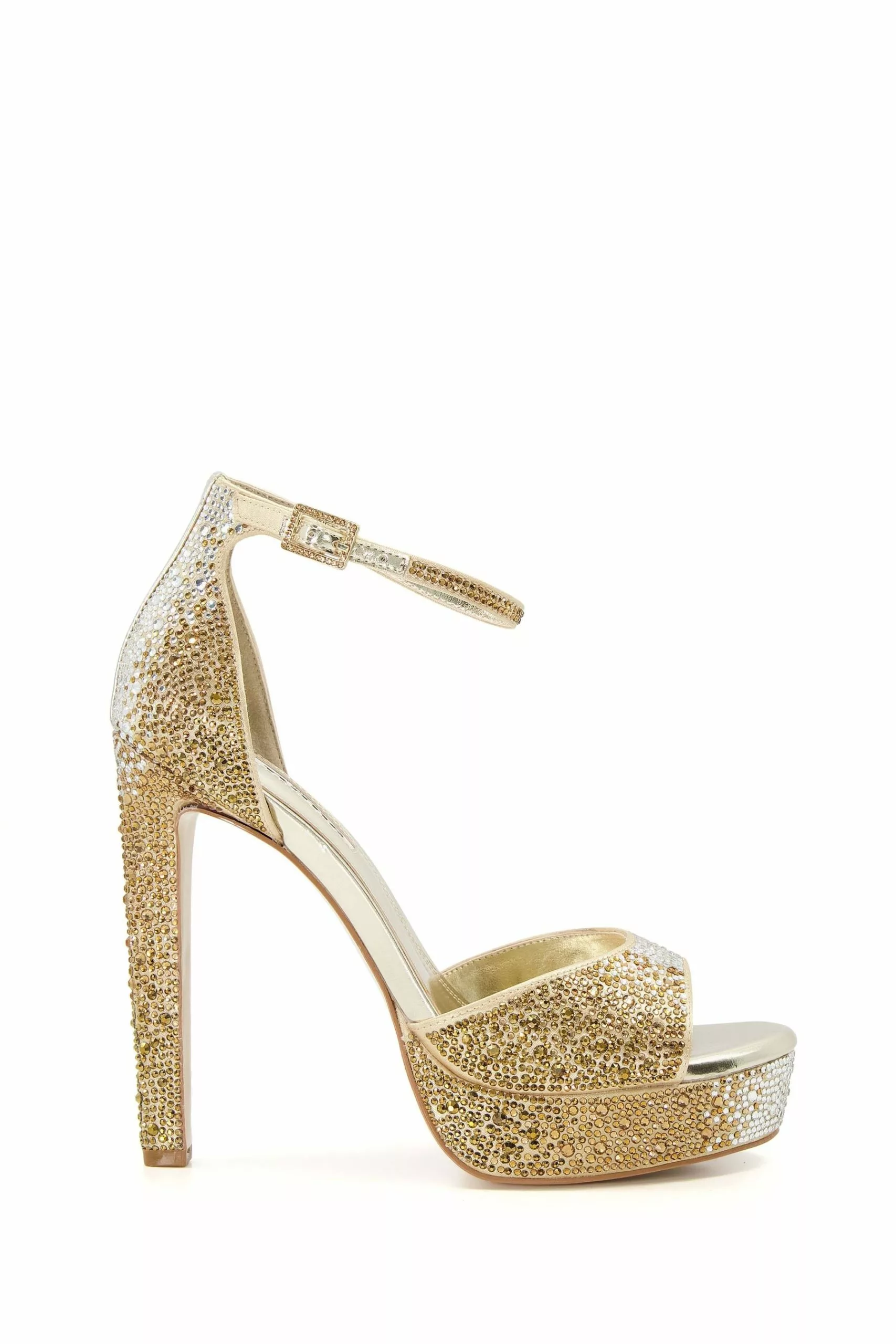 Dune London Gold Massa Ombre Hotfix Platform Sandals 3 Dune London Gold Massa Ombre Hotfix Platform Sandals