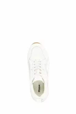 Dune London White Eagerly Mix Material Chunky Trainers -Style Sole Zone D83373s4
