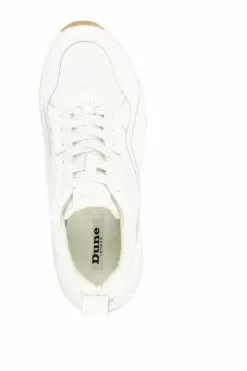 Dune London White Eagerly Mix Material Chunky Trainers -Style Sole Zone D83373s5