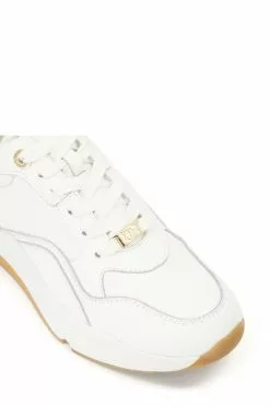 Dune London White Eagerly Mix Material Chunky Trainers -Style Sole Zone D83373s6