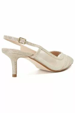 Dune London Gold Dillon Mesh Cut Out Sling Sandals 8 Dune London Gold Dillon Mesh Cut Out Sling Sandals -Style Sole Zone D83380s3