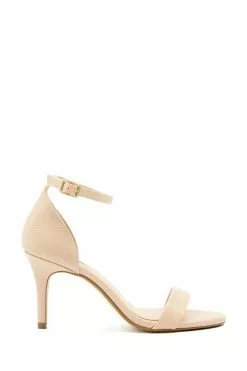 Dune London Pink Morra 2 Part Heeled Sandals